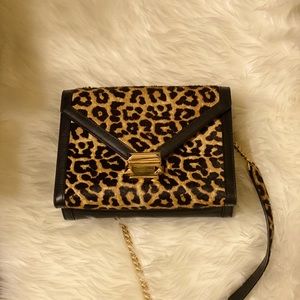 Michael Kots Whitney cheetah mohair